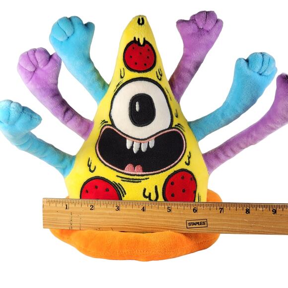Meow Wolf Multi-Arm Pizza Pals Monster Plush,  Denver Poseable  9" Stuffed Toy - Picture 2 of 9
